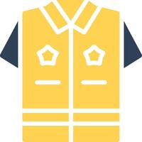 Politie uniform creatief icoon ontwerp vector