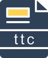 ttc creatief icoon ontwerp vector