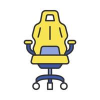 gaming fauteuil kleur icoon vector