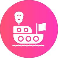 piraten schip creatief icoon ontwerp vector