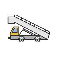 trap vrachtwagen kleur icoon vector