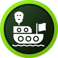 piraten schip creatief icoon ontwerp vector