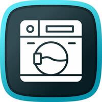 het wassen machine creatief icoon ontwerp vector