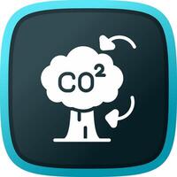 co2 creatief icoon ontwerp vector