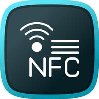 nfc creatief icoon ontwerp vector