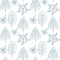 Kerst vector naadloze patroon in Scandinavische stijl. Beste voor kussen, typografieontwerp, gordijnen
