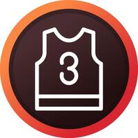 basketbal Jersey creatief icoon ontwerp vector