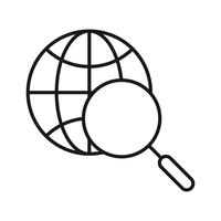 Internet Search SEO Line Icon vector