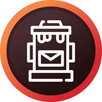 brievenbus creatief icoon ontwerp vector