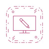 Online onderwijs Vector Icon