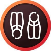flippers creatief icoon ontwerp vector