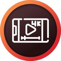 video streaming creatief icoon ontwerp vector