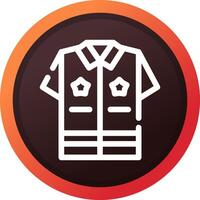 Politie uniform creatief icoon ontwerp vector