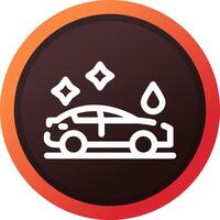 auto wassen creatief icoon ontwerp vector