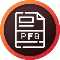 pfb creatief icoon ontwerp vector