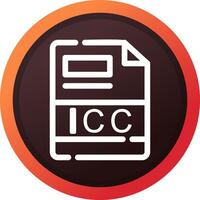 icc creatief icoon ontwerp vector