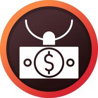 geld witwassen creatief icoon ontwerp vector
