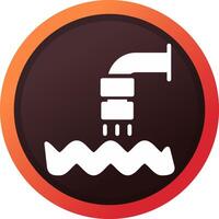 verspilling water creatief icoon ontwerp vector