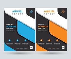 corporate business jaarverslag sjabloon ontwerpconcept vector