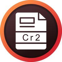 cr2 creatief icoon ontwerp vector