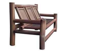 bamboe stoel fauteuil bank vector illustratie met geïsoleerd Aan wit achtergrond.