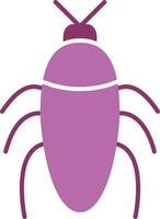 insect glyph twee kleur icoon vector