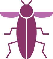 insect glyph twee kleur icoon vector