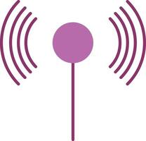 Wifi glyph twee kleur icoon vector