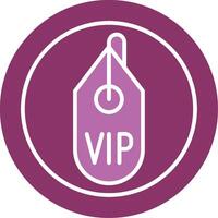 vip glyph twee kleur icoon vector