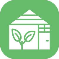 groen huis vector icoon