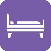 single bed vector icoon