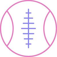 sport- bal lineair twee kleur icoon vector
