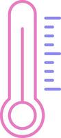 thermometer lineair twee kleur icoon vector