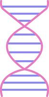 dna lineair twee kleur icoon vector