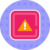 alarm vlak sticker icoon vector