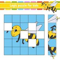 logische puzzel voor kinderen. onderwijs ontwikkelend werkblad. leerspel voor kinderen. activiteitenpagina. eenvoudige vlakke geïsoleerde vectorillustratie in leuke cartoonstijl. vector