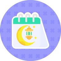 kalender vlak sticker icoon vector