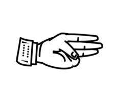 hand yoga mantra vector