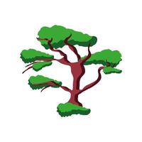 bonsai boom decoratie vector