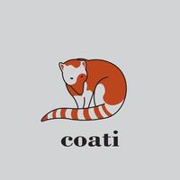 coati logo illustratie vector