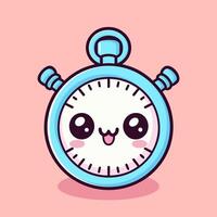 schattig stopwatch timer icoon illustratie vector