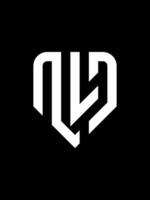 nld monogram logo vector