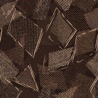 naadloos bruin camouflage patroon met willekeurig verspreide overlappende tule stukken, pleisters, schets meetkundig vormen. willekeurig samenstelling. voor kleding, kleding stof, textiel, sport goederen grunge structuur vector