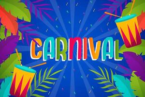carnaval achtergrond illustratie vector ontwerp in helling stijl