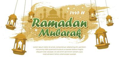 vrij mooi Ramadan sjabloon vector
