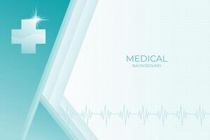 blauw gezondheidszorg en medisch wetenschap achtergrond vrij vector