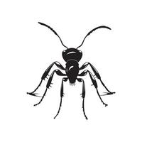 mier beeld vector, silhouet van een mier vector