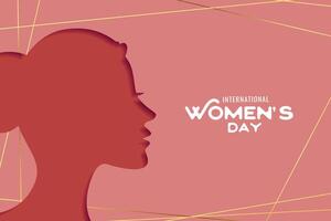 Internationale vrouwen dag evenement achtergrond in papier besnoeiing stijl vector