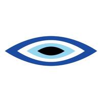 onheil oog vector - symbool van bescherming - blauw Turks