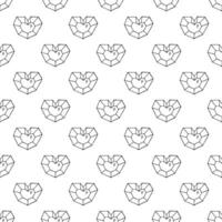 naadloos patroon met hand- getrokken hart tekening voor decoratief afdrukken, omhulsel papier, groet kaarten en kleding stof vector